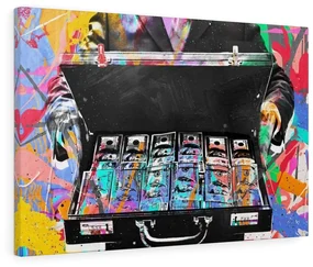Tablou canvas Money Case 60x40 cm