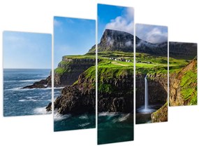 Tablou - Cascada Múlafossur (150x105 cm)