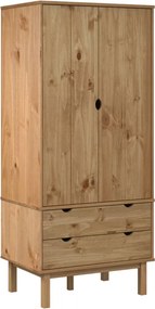 vidaXL Șifonier OTTA, 76,5x53x172 cm, lemn masiv pin