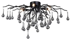 Paul Neuhaus 8090-18 - Lustră aplicată ICICLE 4xG9/40W/230V 30x60 cm negru