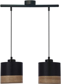 Candellux Porto lampă suspendată 2x60 W negru 32-17604