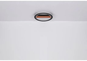 Plafoniera LED design modern Mattia negru mat