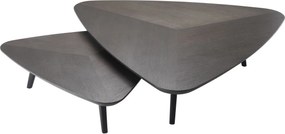 Set 2 masute de cafea din lemn design elegant LUX Lauren 113839 HZ