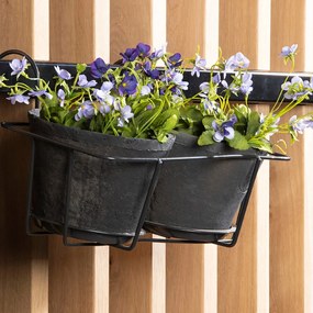 Suport pentru ghiveci din metal (înălțime 19,5 cm) Duo – Esschert Design