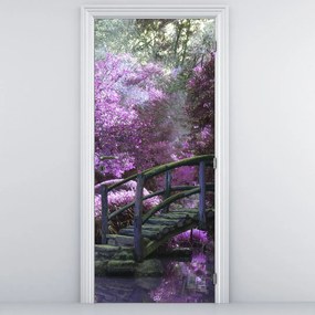 Fototapet pentru ușă - Grădina violet (95x205cm)