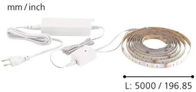 Bandă LED RGB Eglo 32733 5m STRIPE-C LED/19W/230V