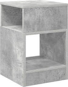 vidaXL Masă laterală Gri din beton 30,5 x 30 x 45 cm Lemn compozit