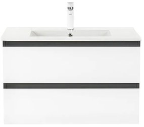 Dulap inferior Vario Forte 80 cu lavoar antracit-alb
