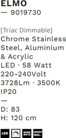 Lustra LED suspendata design circular ELMO D-83cm