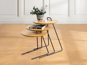 Set 3 măsuțe consolă Paniki (natural). 1094357