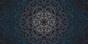 Tablou Mantala ornamentală pe un fundal negru