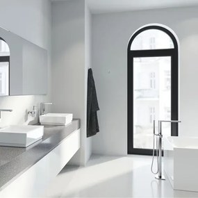Baterie cada - dus freestanding Grohe Plus crom lucios