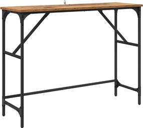 vidaXL Masă de consolă Lemn vechi 100 x 32 x 75 cm Lemn compozit