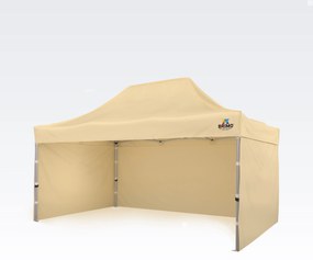 Cort pliabil 3x4,5m - cu 3 pereți - Bej