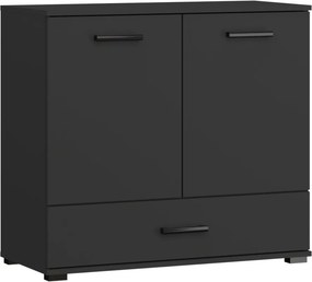 Comodă Frazio – 90x40x83 cm – Negru – Frazio Bufet 90 – Varianta 2
