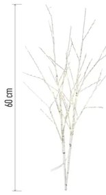 Instalație luminoasă LED de exterior pentru Crăciun 100xLED/3xAA alb cald IP44