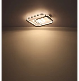 Plafoniera LED cu telecomanda design modern Ani alb 48W