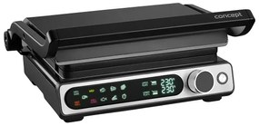 Concept ge3500 - Grătar contact cu sondă temperatură 2000W/230V negru