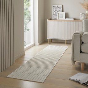 Covor tip traversă alb lavabil din janilie 60x240 cm Elton – Flair Rugs