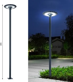 Brilagi - Tijă metalică antracit pentru stâlp iluminat exterior URBAN 3 m