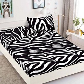 Husă protecție pat cu elastic, bumbac finet, 180 x 200 cm, 3 piese, HPP25