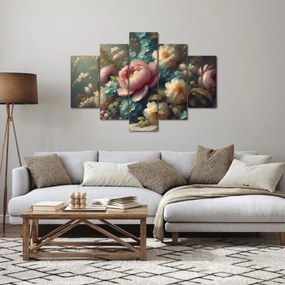 Tablou - Natură moartă cu flori - pictură (150x105 cm)