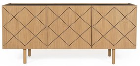 Comodă cu aspect de lemn de stejar Woodman Porto Ramalade