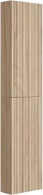 Dulap coloana mare Gala Canaletto suspendat lemn bej mat 2 usi batante 35 cm