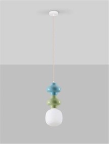 Pendul ceramic design modern CHIC verde/ albastru