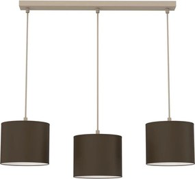 Candelabru pe cablu ARDEN 3xE27/15W/230V bej/maro