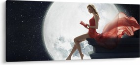 Tablou - Femeia sub clar de lună (120x50 cm)