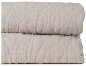 Cuvertură bej matlasată 180x260 cm – Ixia