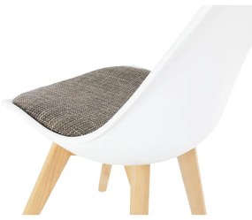 Scaun Culoare Alb / Maro, DAMARA