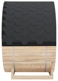 Vonkajšia sudová sauna Spitzbergen M dĺžka 120 cm priemer 190 cm (3,6 kW)