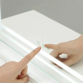 Oglindă de machiaj cu LED 58 x 12 x 48 cm