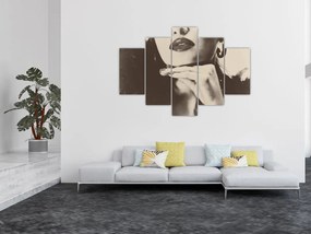 Tablou - Vintage, poza unei femei (150x105 cm)