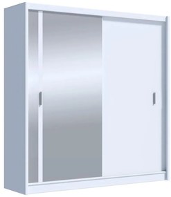 Dulap cu oglindă SABRINA alb 203x215 cm