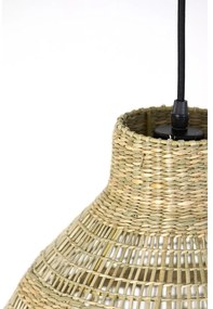 Lustră în culoare naturală cu abajur din iarbă de mare ø 38 cm Sagar – Light &amp; Living