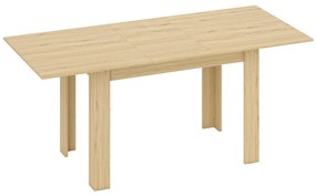 HOMCOM Masa extensibilă, 140-180 cm, finisaj lemn natural, pentru 6-8 persoane | Aosom Romania