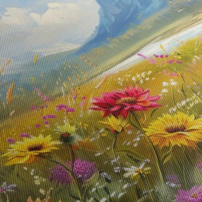 Tablou - Peisaj pictat (120x50 cm)