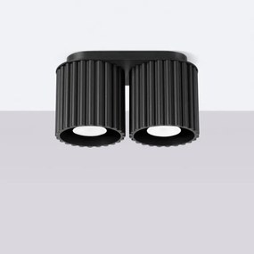 Sollux SL.1785 - Spot AURA 2xGU10/10W/230V, negru