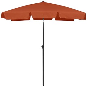 Umbrela de plaja, caramiziu, 180x120 cm Terracota, 180 x 120 cm