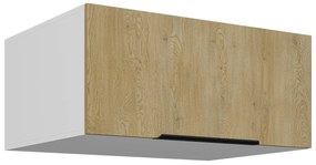 Dulap superior de bucătărie Carminia 80 NAGU-36 1F (stejar cremona + alb). 1128055