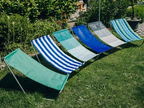 Set de 2 sezlonguri pliante pentru plaja SAND