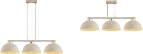 Brilagi - Lustră suspendată pe cablu MOON 3xE27/60W/230V bej/auriu