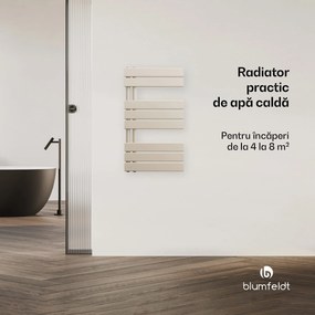 Blumfeldt Radiator Fairmont, 45 x 80 cm, de perete, design modern, cu încălzire pe apă