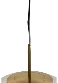 Lustră în culoarea bronz cu abajur din sticlă ø 40 cm Medina – Light &amp; Living