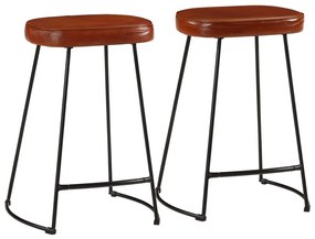 vidaXL Scaune de bar, 2 buc., maro închis, 41x29x62 cm