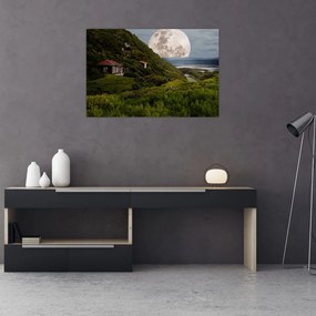 Tablou - peisaj cu luna (90x60 cm)