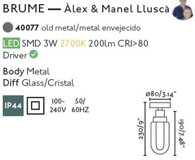 Plafoniera LED pentru baie design minimalist IP44 BRUME